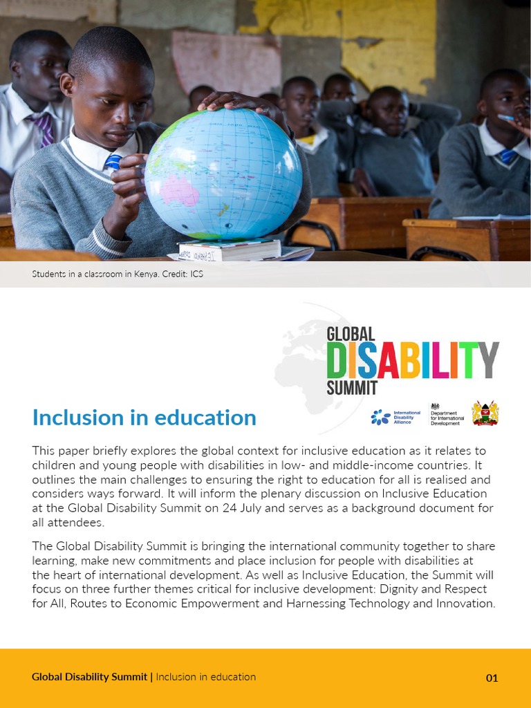 Inclusive Education for Disabled Youth | PDF | Inclusion (Education ...