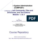 Module2-3-COMP3301-CSA - HistoryShell Commands Etc PDF