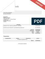 Invoice 1644337 for Professional 1GB Hosting