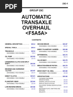 Automatic Transaxle Overhaul : Group 23C