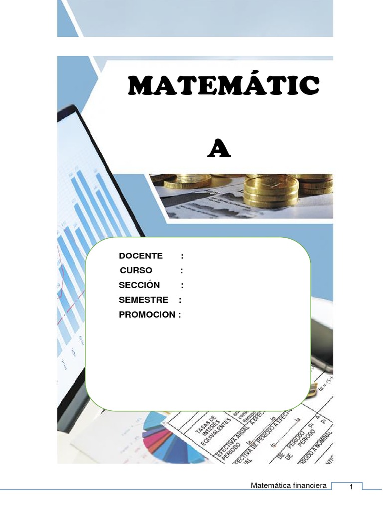 Importancia de la Matemática Financiera | PDF | Interés | Finanzas ...