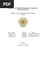 Topic: Power Quality Enhancement Using Power Electronics Devices