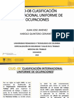 CIUO-08: Clasificación Internacional Uniforme de Ocupaciones