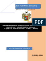 Saneamiento Quechap PDF