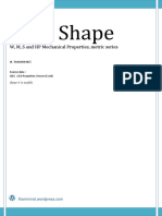 Aisc Shape W M S and HP Metric Series