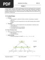 Packages: Module-3 Annotations & Java Beans 16MCA41