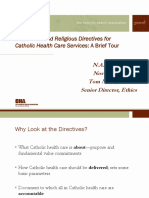 The Ethical and Religious Directives For Catholic Health Care Services: A Brief Tour