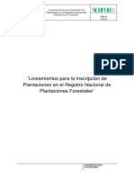 Lineamiento Registro de Plantaciones Forestales - Peru