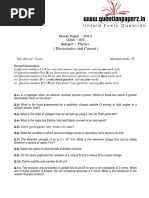 (Electrostatics and Current) : Physics