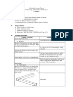 Detailed Lesson Plan DLP Format DATE Lea