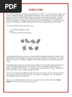 Soma Cube Solutions Overview | PDF