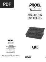 User Manual Proel PLBR12