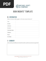 Michael Hyatt Book Insights Template