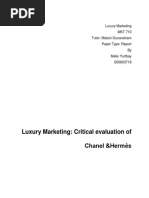 Luxury Marketing: Critical Evaluation of Chanel &hermès