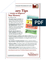 Tips For Memory