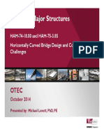 Design of Major Structures: HAM-74-18.00 and HAM-75-3.85 Horizontally Curved Bridge Design and Construction Challenges