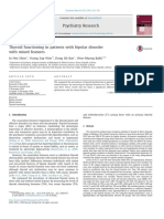 Thyroid Functioning in Patients With Bipolar Disorder With Mixed Feaures