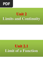 Limit of A Function