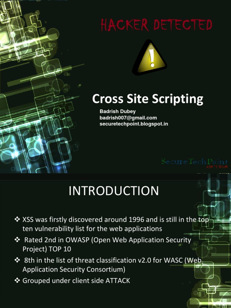 Cross Site Scripting | PDF | Http Cookie | Information Technology ...
