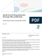 Saudi Food & Drug Authority Strategic Plan 2018-2022: Protecting and Promoting Public Health