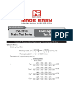 ESE-2018 Mains Test Series: Civil Engineering Test No: 2