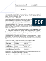 I. O. Macari, Morpho-Syntax, Lecture 5, Lecture 4 Sem. I, 2016 Sem. I, 2016 I. O. Macari, Morpho-Syntax, Lecture 3, Lecture 4