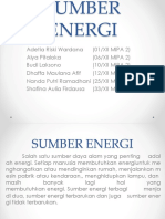 Sumber Sumber Energi