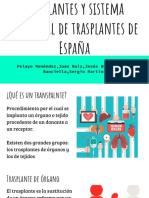 Trasplantes y Sistema Nacional de Trasplantes de España