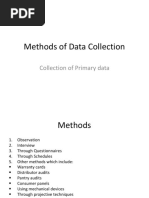 Methods of Data Collection