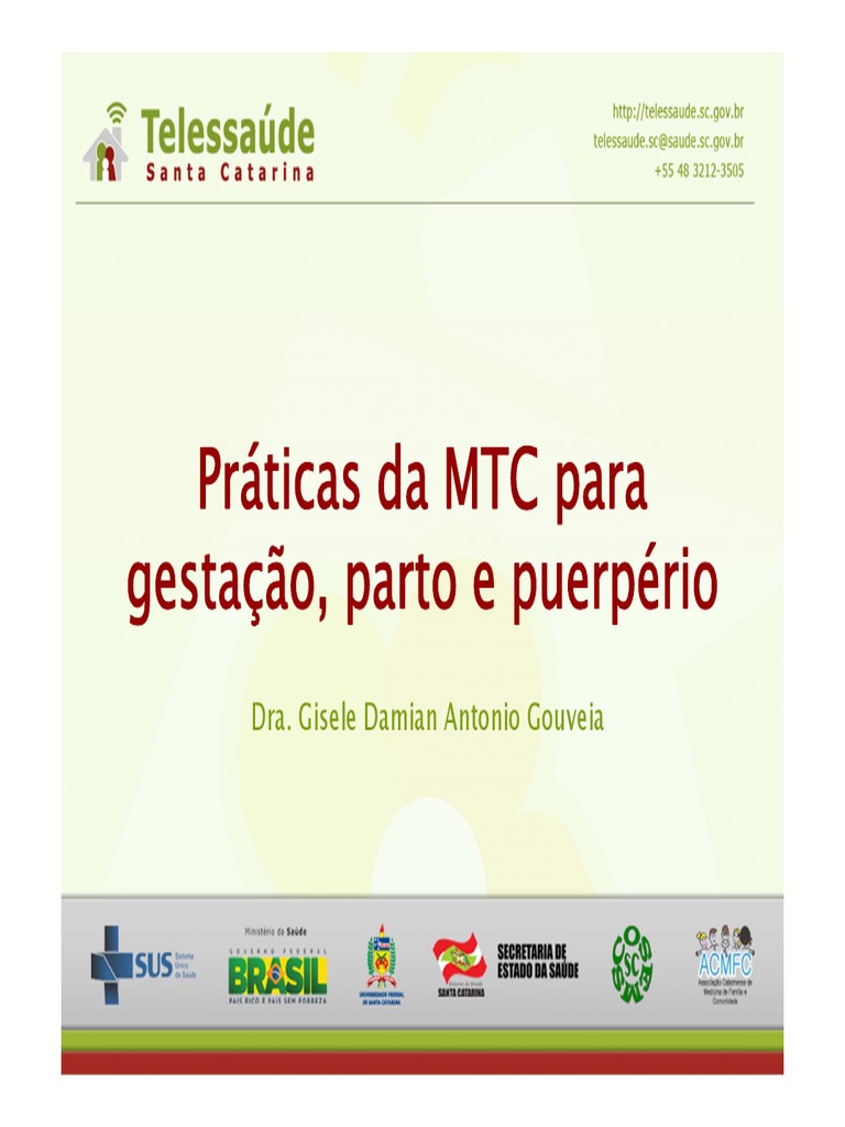 5 - MTC Na Gestação PDF | PDF | Reflexologia | Parto