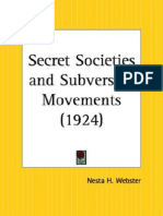 Nesta Webster Secret Societies and Subversive Movements 1924