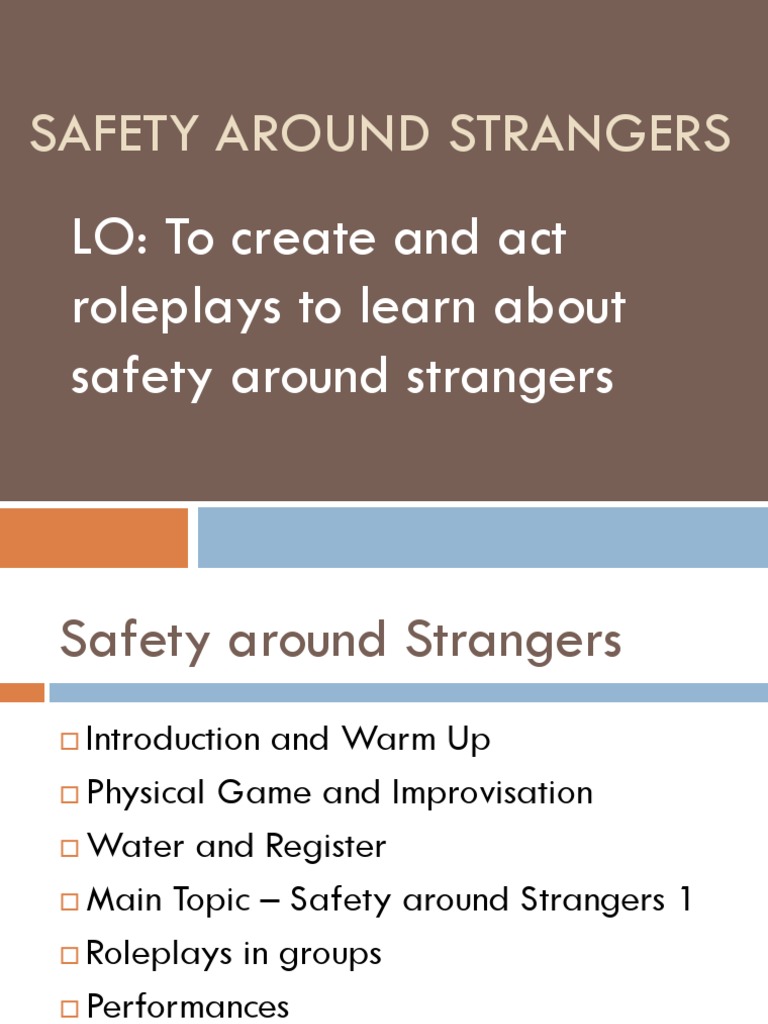 Safety Tips for Interacting with Strangers | PDF