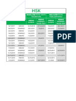 报名截止日期 Fecha Límite Inscripción 成绩公布日期 FECHA Publicar Notas