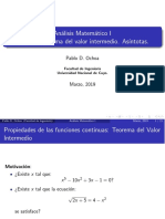 An Alisis Matem Atico I Clase 6: Teorema Del Valor Intermedio. As Intotas