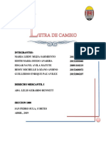 Informe Mercantil Letra de Cambio