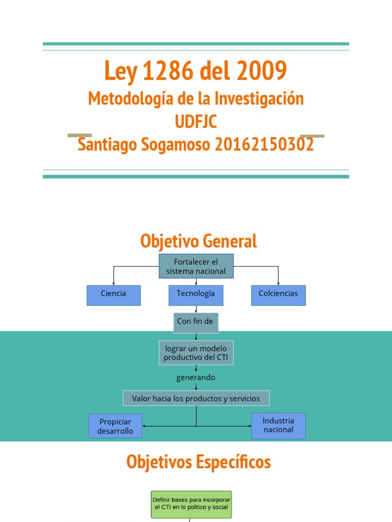 Ley 1286 de 2009: Fortalecimiento del CTI | PDF | Science | Innovación
