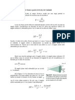 Deducción de la ley de Gauss a partir de la ley de Coulomb