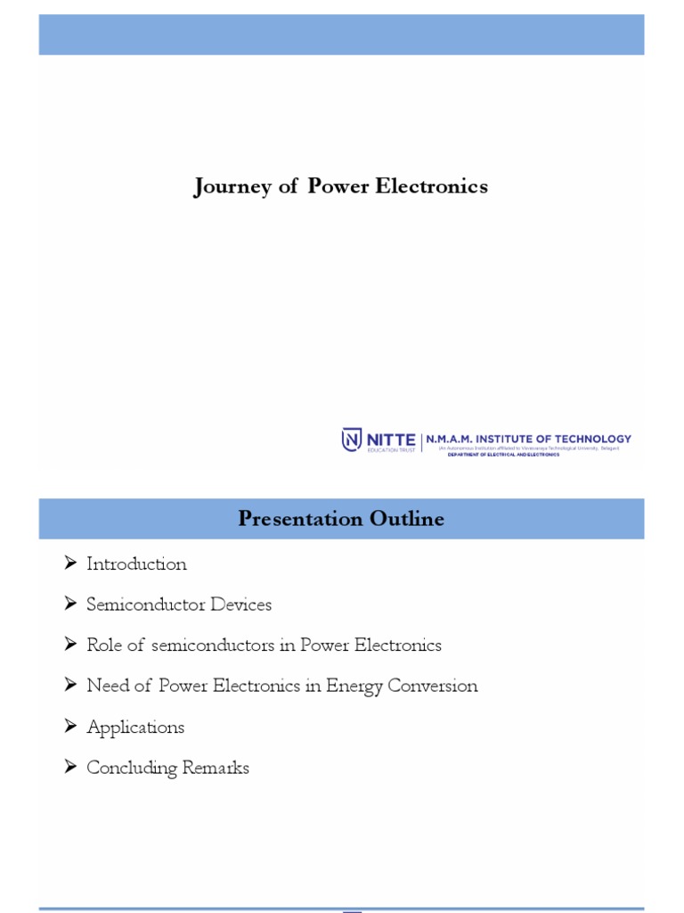 Power Electronics Overview and Applications | PDF