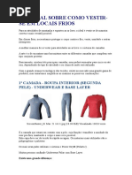 Vestindo-se Para o Frio