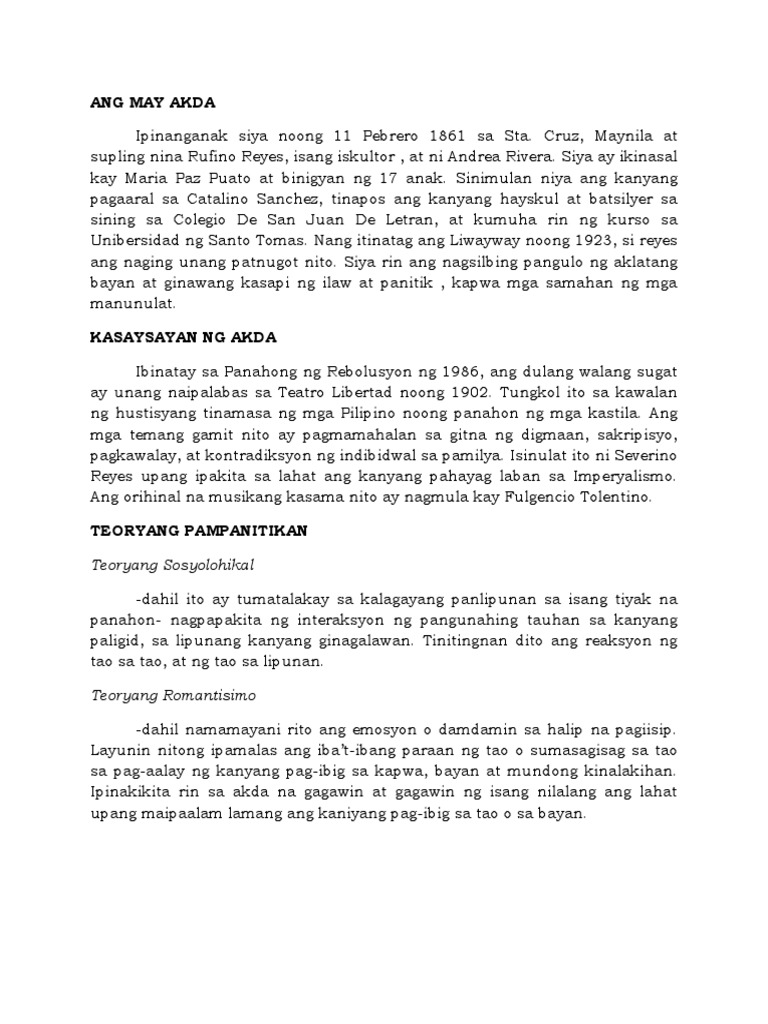 Pagsusuri Sa Fildis Pdf