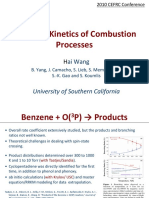 Chemical Kinetics of Combustion Processes: University of Southern California