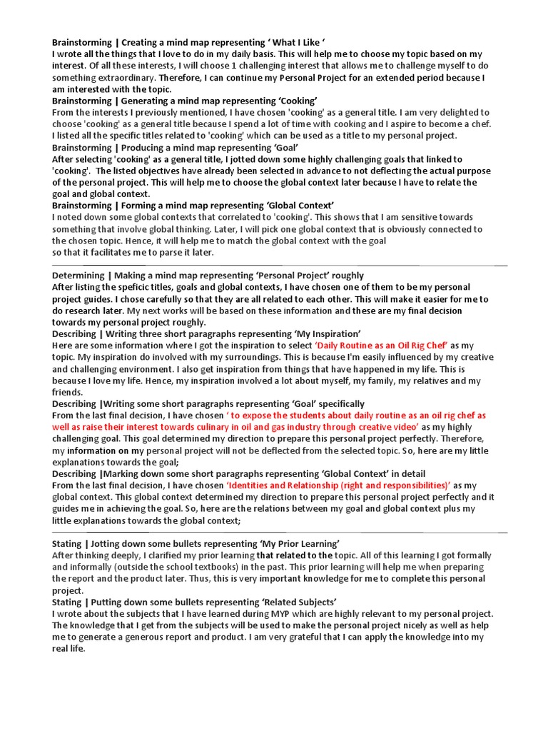 Cooking Project: Oil Rig Chef Insights | PDF | Chef | Cooking