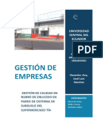 Gestión de Empresas: Universidad Central Del Ecuador