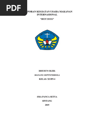 Laporan Kegiatan Usaha Makanan Internasional Docx