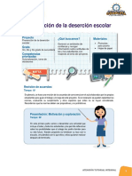 Prevención de La Desersión Escolar