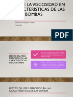 Efecto de La Viscosidad en Las Características de