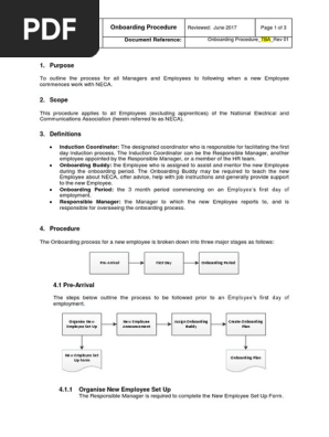 Onboarding Procedure