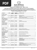 Fnyyh Fo'Ofo - Ky : Date-Sheet For Bachelor of Science (B.SC.) Part-I/Ii & Iii (2 /4 /6 Semester)