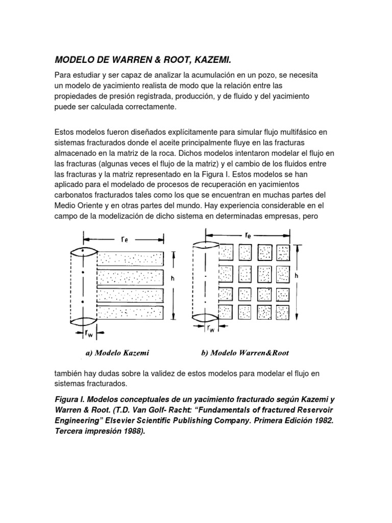 Modelo de Warren | PDF | Matriz (Matemáticas) | Ecuaciones