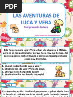 Comprensión Lectora Con Las Pequeñas Aventuras de Luca y Vera Capítulo 1 PDF